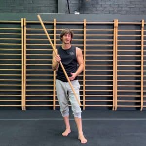 Movement with a staff or stick