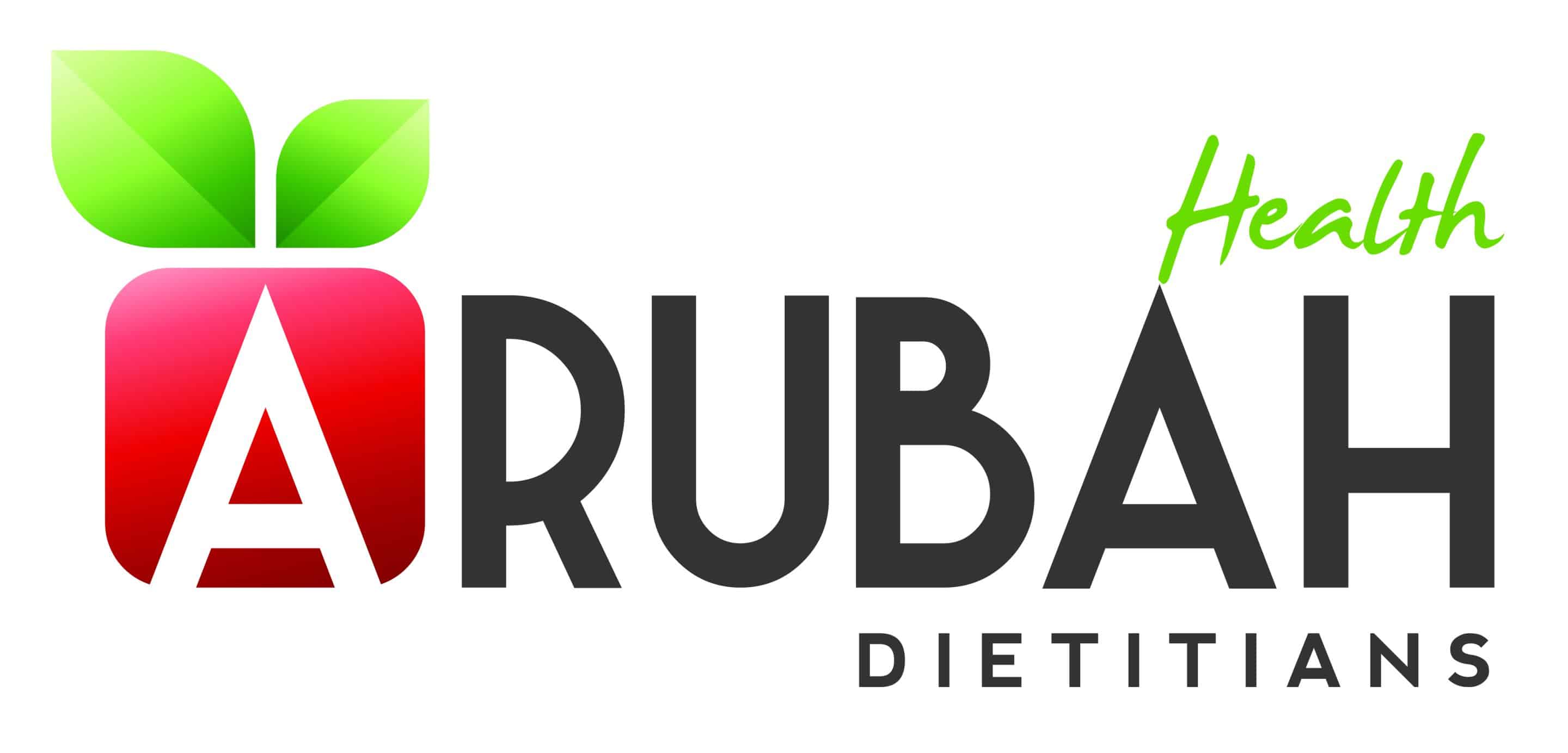 Arubah Health LOGO featuring a picture of an apple